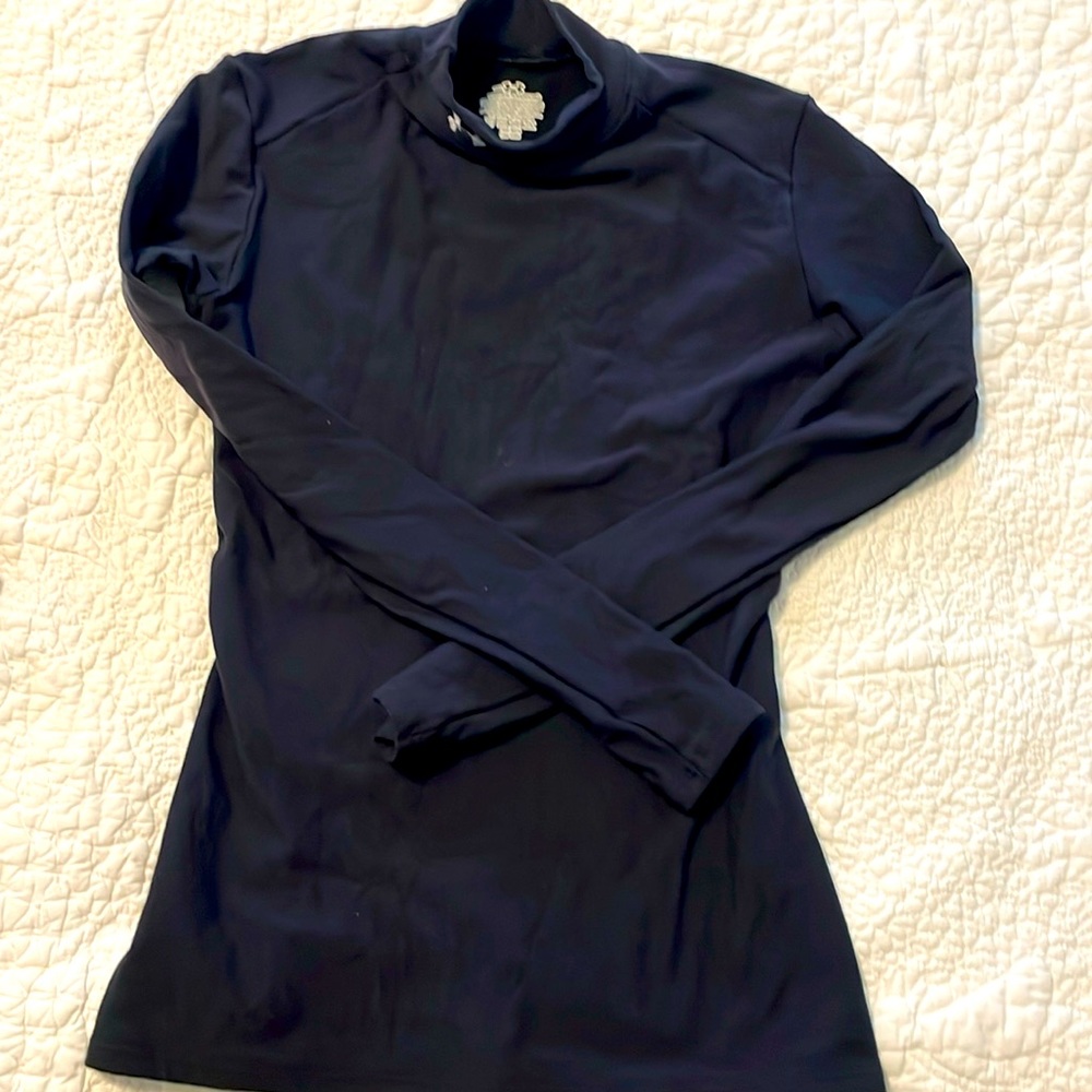Under armour Black mock turtleneck longsleeve compression shirt kids -medium‎